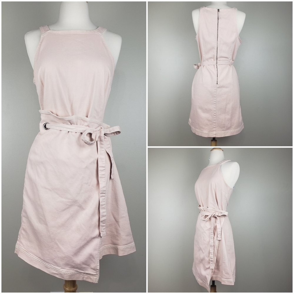 Anthropologie Holding Horse Pink Wrap Dress Sz 6